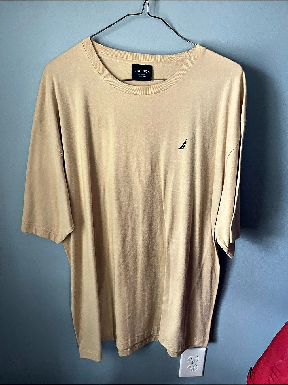Nautica Men's Cotton Tee Beige XL